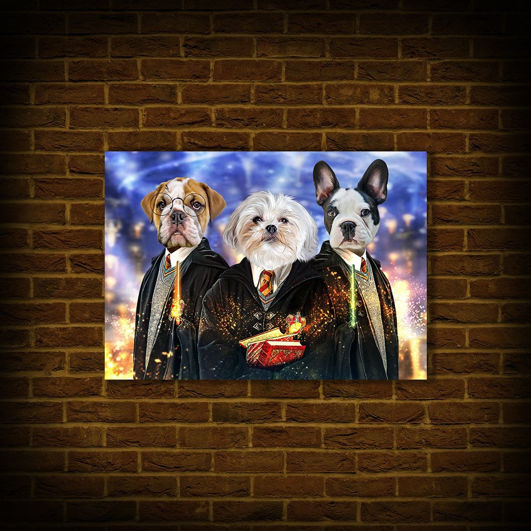 &#39;Harry Doggers 3&#39; Personalized 3 Pet Poster