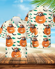 Custom Hawaiian Shirt (Halloween Pumpkin: 1-4 Pets)