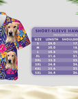 Custom Hawaiian Shirt (1980's Lazer Portrait: 1-4 Pets)