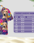Custom Hawaiian Shirt (Sunflower Sky: 1-4 Pets)