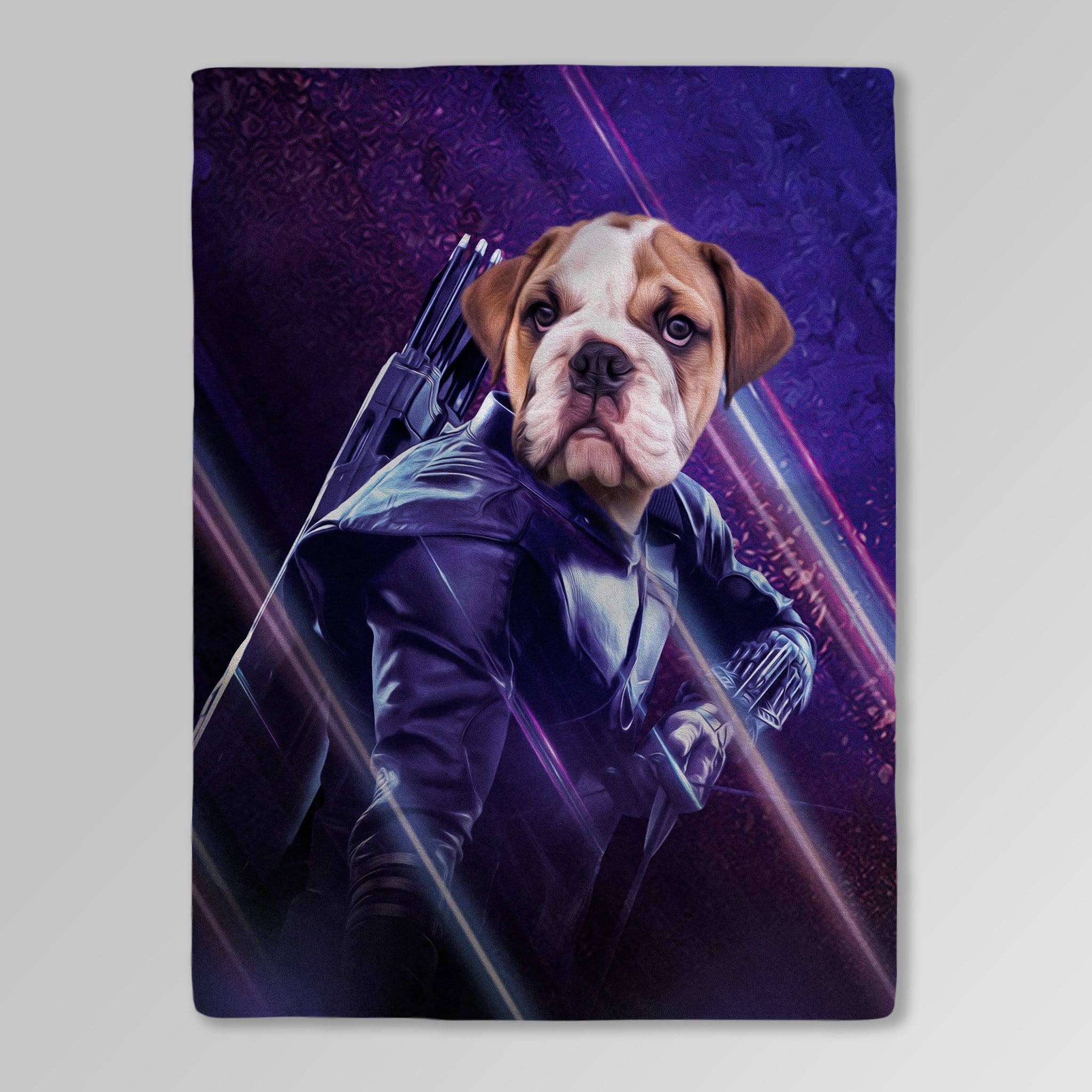 &#39;Hawkeye Doggo&#39; Personalized Pet Blanket