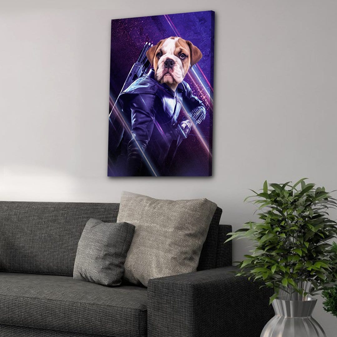 &#39;Hawkeye Doggo&#39; Personalized Pet Canvas
