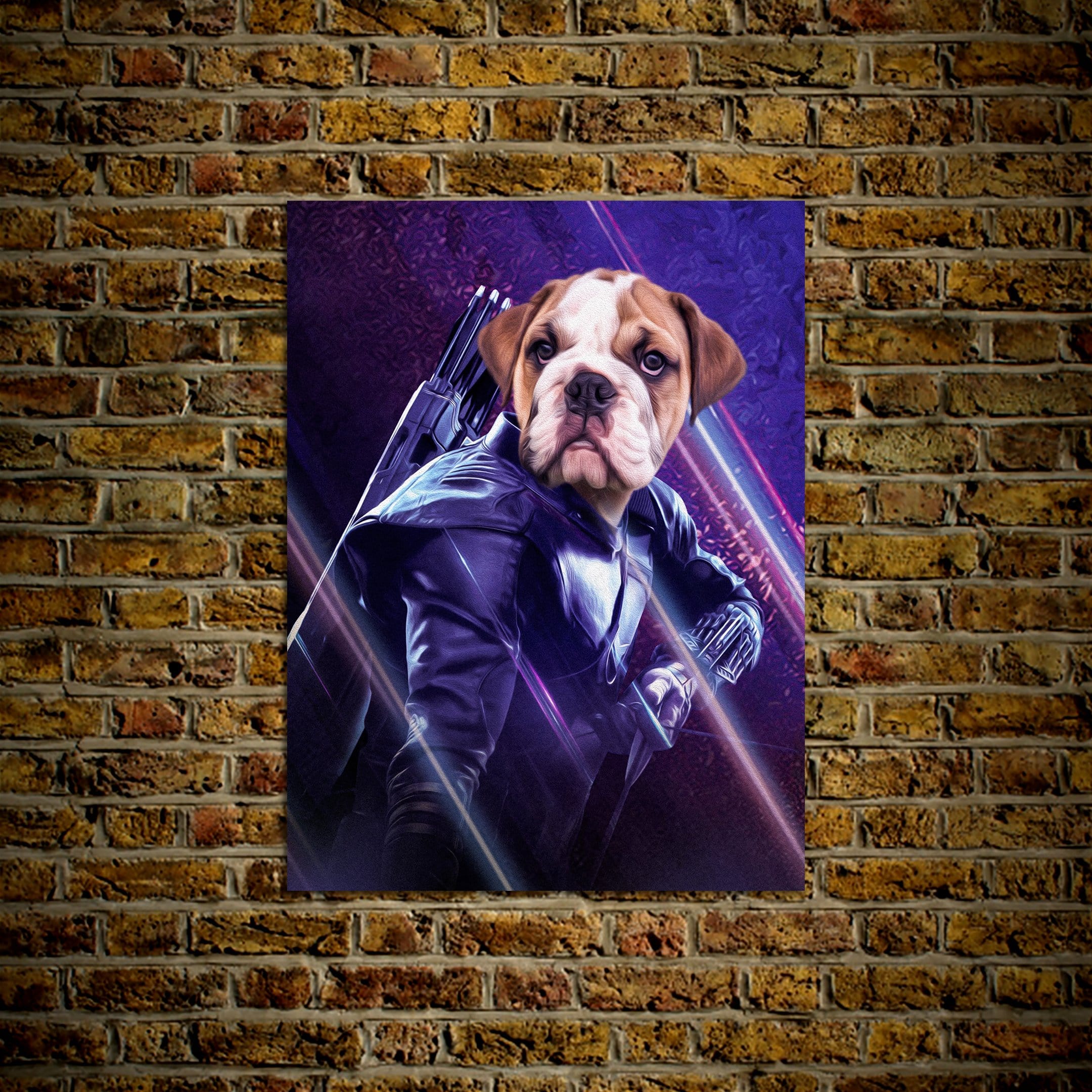 &#39;Hawkeye Doggo&#39; Personalized Pet Poster