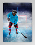 'The Hockey Player' Personalized Pet Blanket