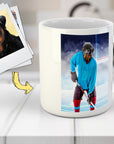 Taza personalizada para mascota 'El jugador de hockey'