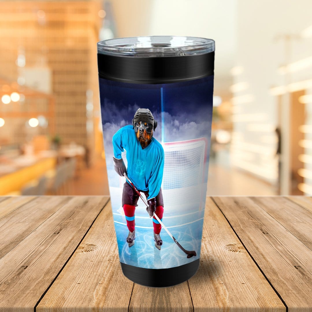 Vaso personalizado &#39;El jugador de hockey&#39;
