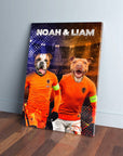 'Holland Doggos' Personalized 2 Pet Canvas
