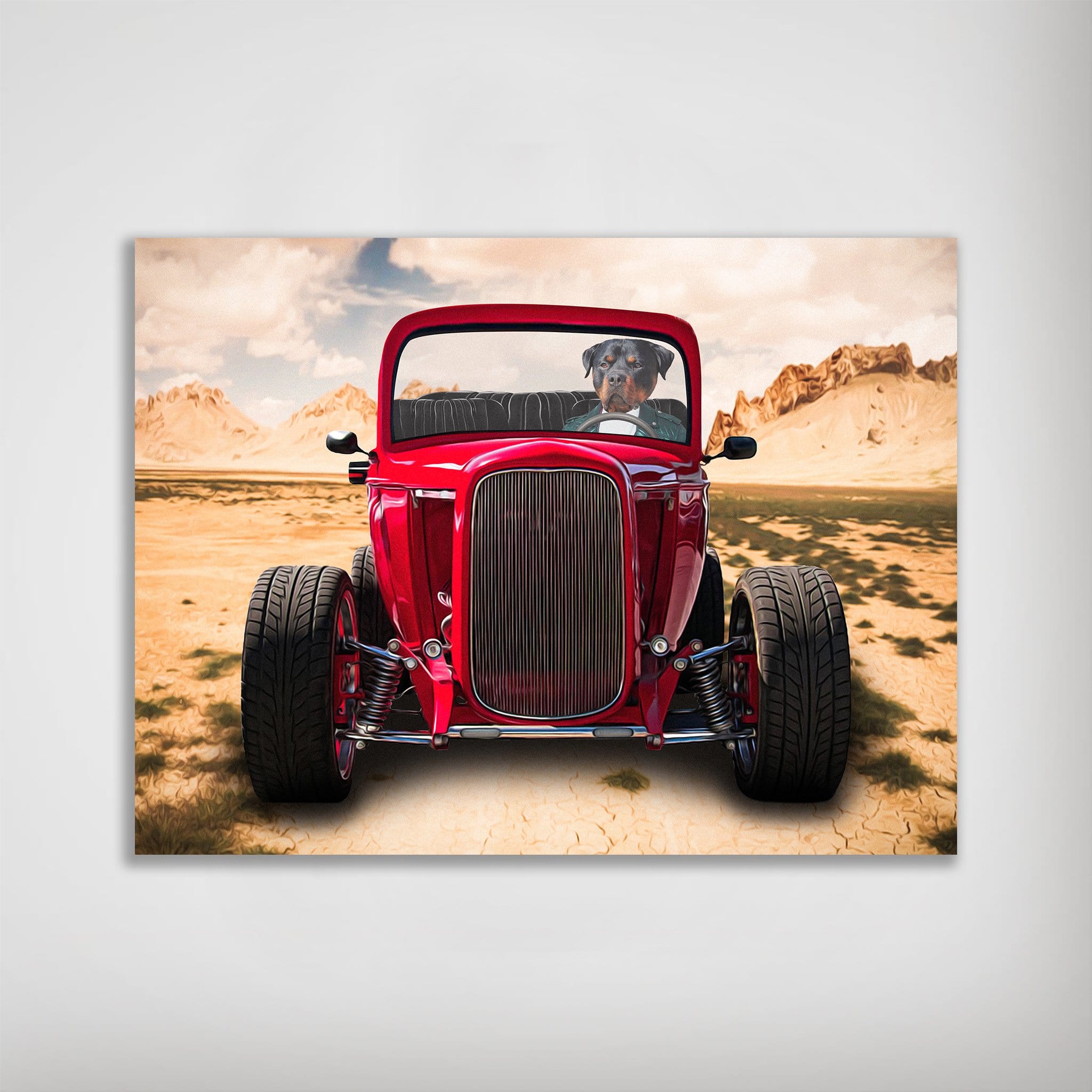 &#39;The Hot Rod&#39; Personalized Pet Poster