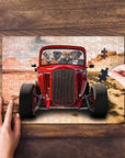'The Hot Rod' Personalized 4 Pet Puzzle