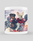 Taza personalizada para 2 mascotas 'Houston Doggos'