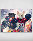 'Houston Doggos' Personalized 2 Pet Poster