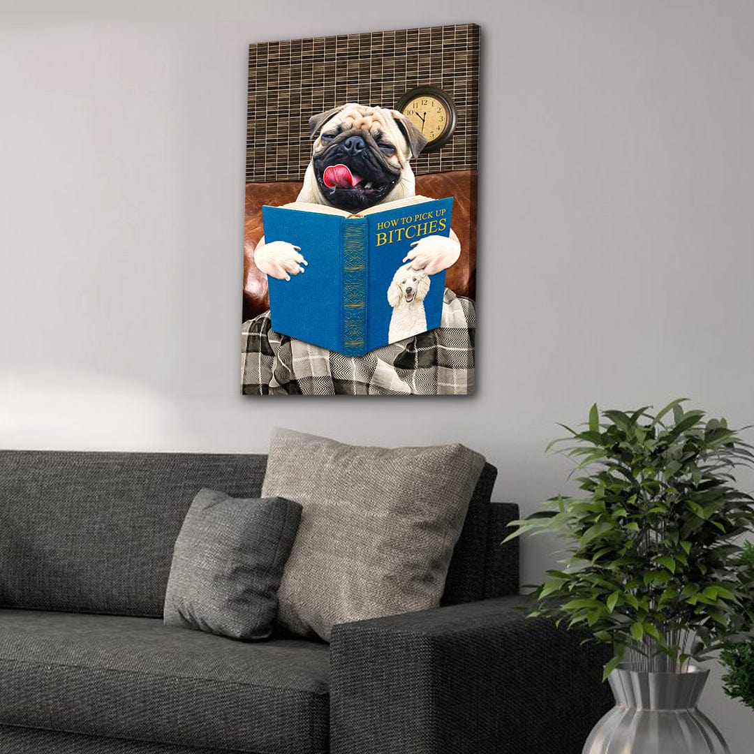 &#39;How to Pick Up Female Dogs&#39; Personalized Pet Canvas