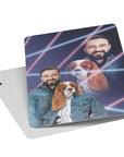 '1980s Lazer Portrait Pet(Female)/Human(Male)' Personalized Playing Cards