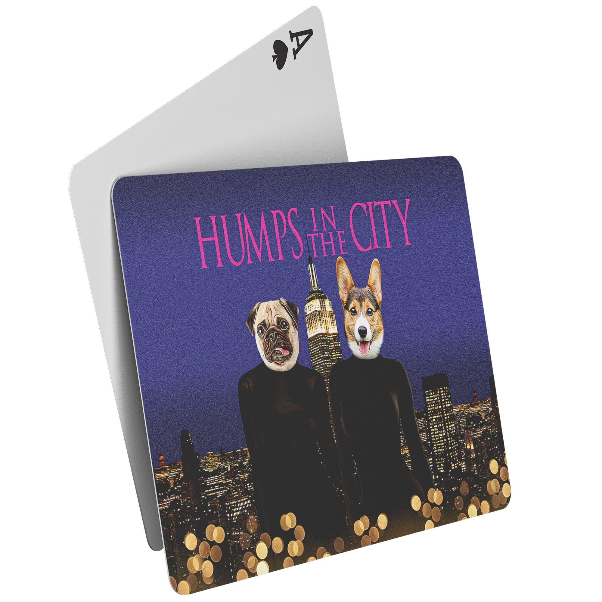 &#39;Humps in the City&#39; Naipes personalizados para 2 mascotas