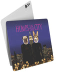 'Humps in the City' Naipes personalizados para 2 mascotas