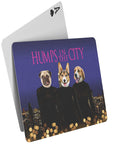 'Humps in the City' Naipes personalizados para 3 mascotas