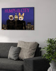 'Humps in the City' 2 Pet Personalized Canvas