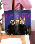 Bolsa de mano personalizada para 2 mascotas 'Humps in the City'