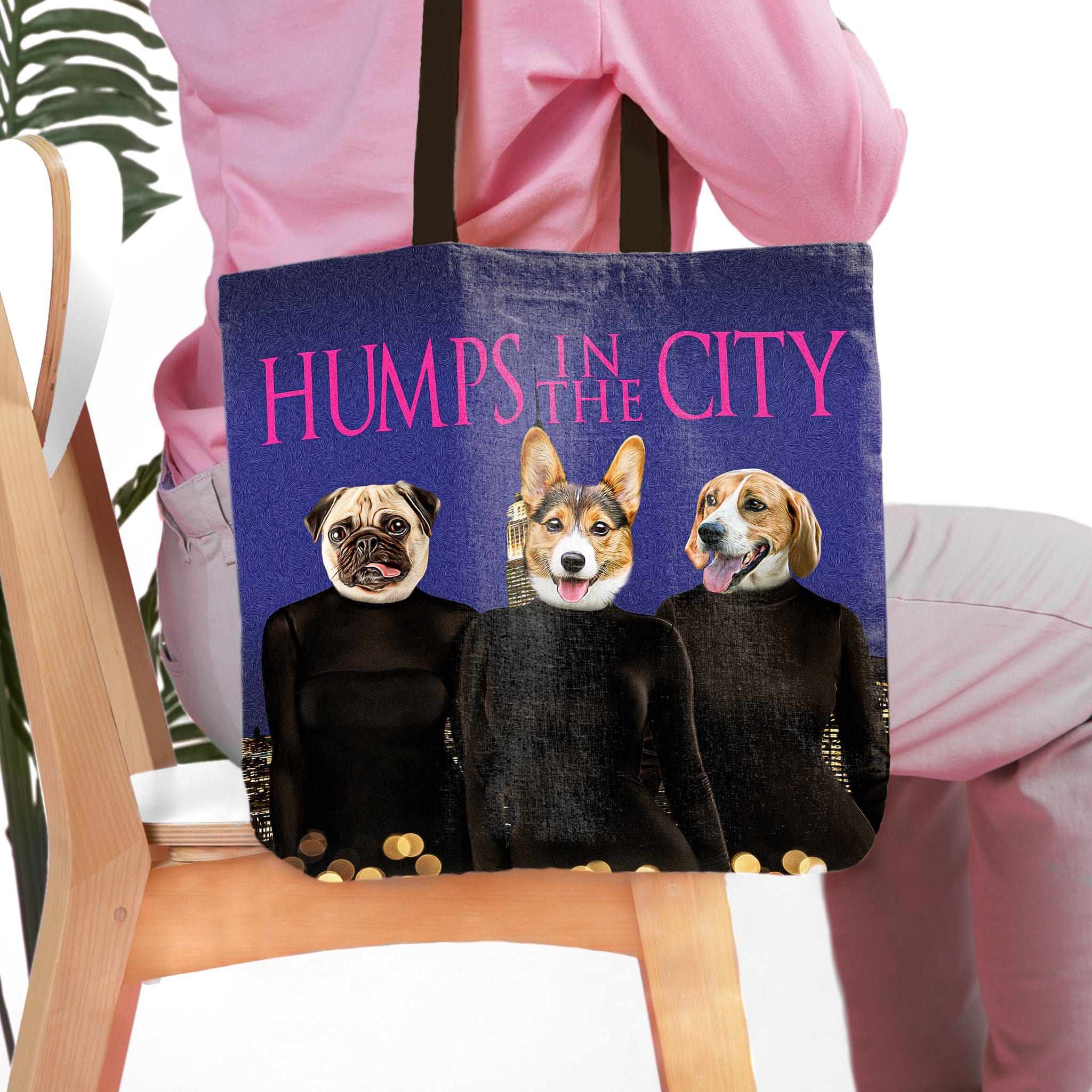 &#39;Humps in the City&#39; Personalized 3 Pet Tote Bag