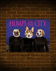 'Humps in the City' Personalized 3 Pet Poster