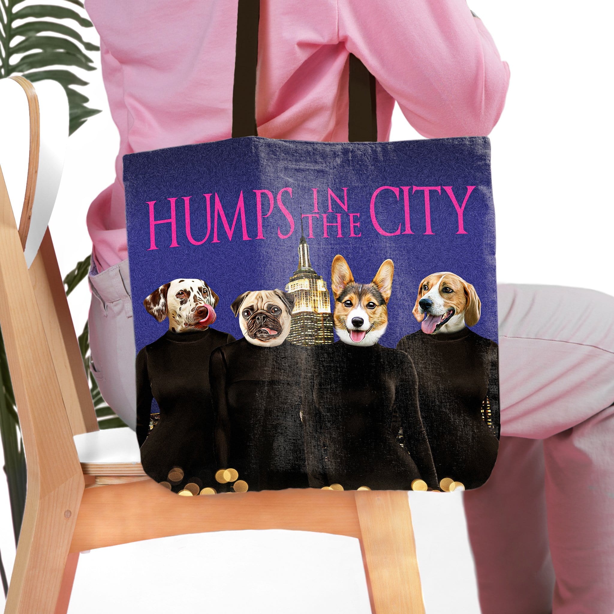 &#39;Humps in the City&#39; Personalized 4 Pet Tote Bag