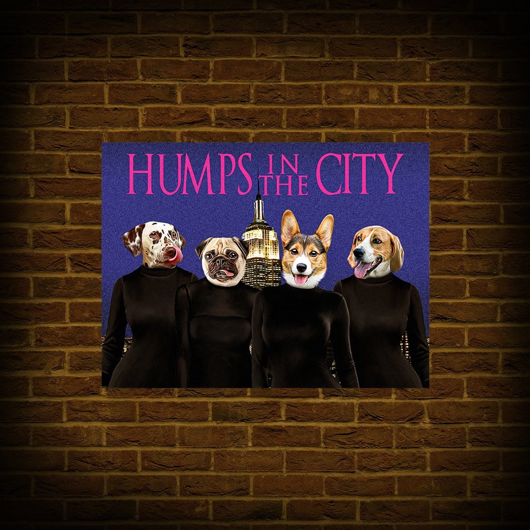 &#39;Humps in the City&#39; Personalized 4 Pet Poster