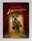 'The Indiana Bones' Personalized Pet Blanket