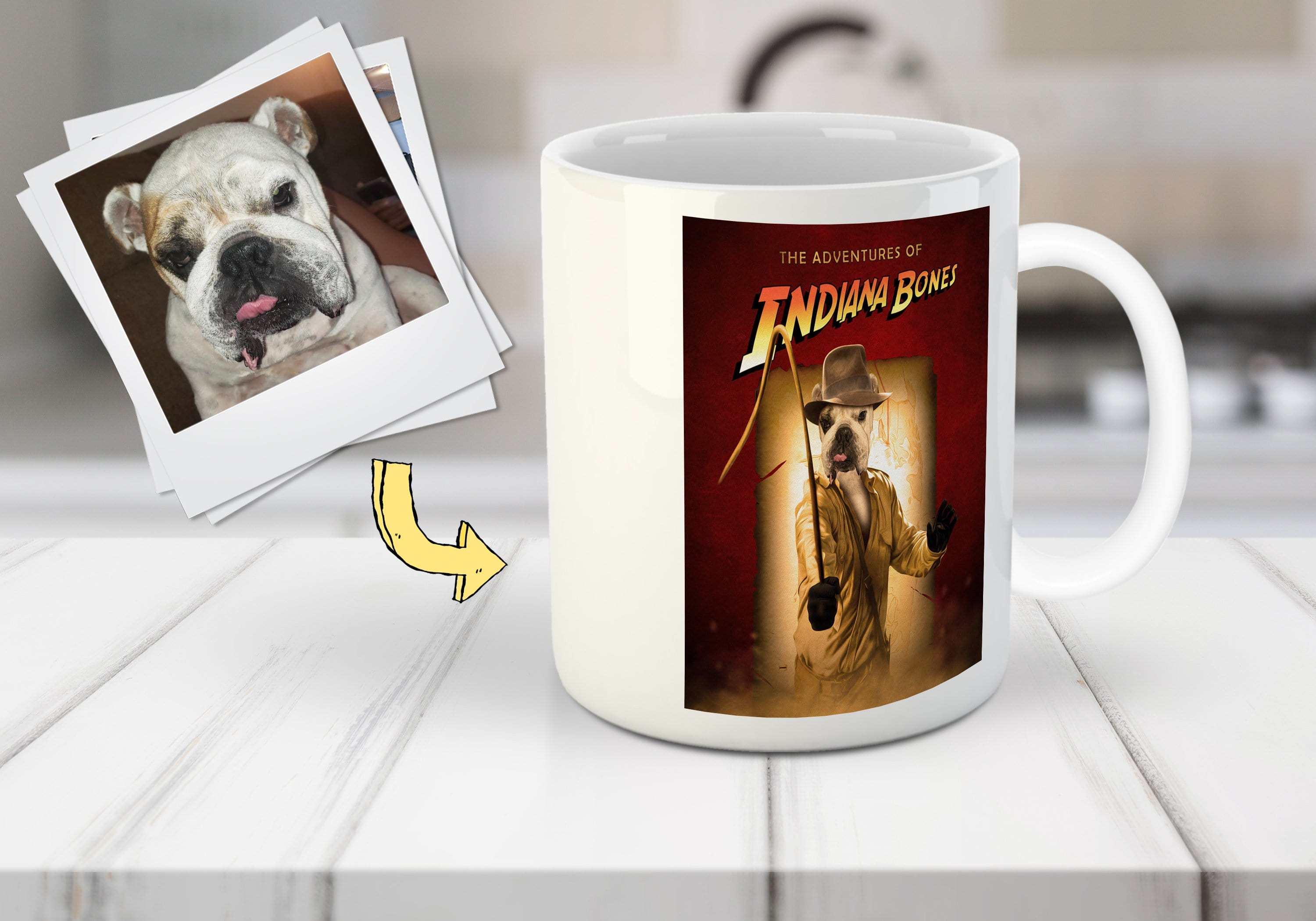 &#39;The Indiana Bones&#39; Personalized Pet Mug
