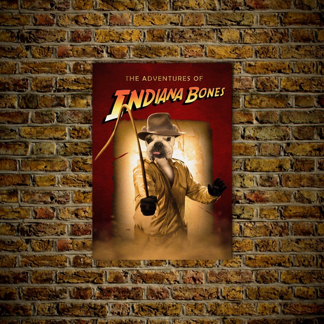 &#39;The Indiana Bones&#39; Personalized Pet Poster