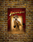 'The Indiana Bones' Personalized Pet Poster