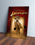 'The Indiana Bones' Personalized Pet Canvas