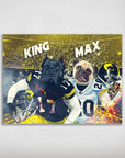 'Iowa Doggos' Personalized 2 Pet Poster