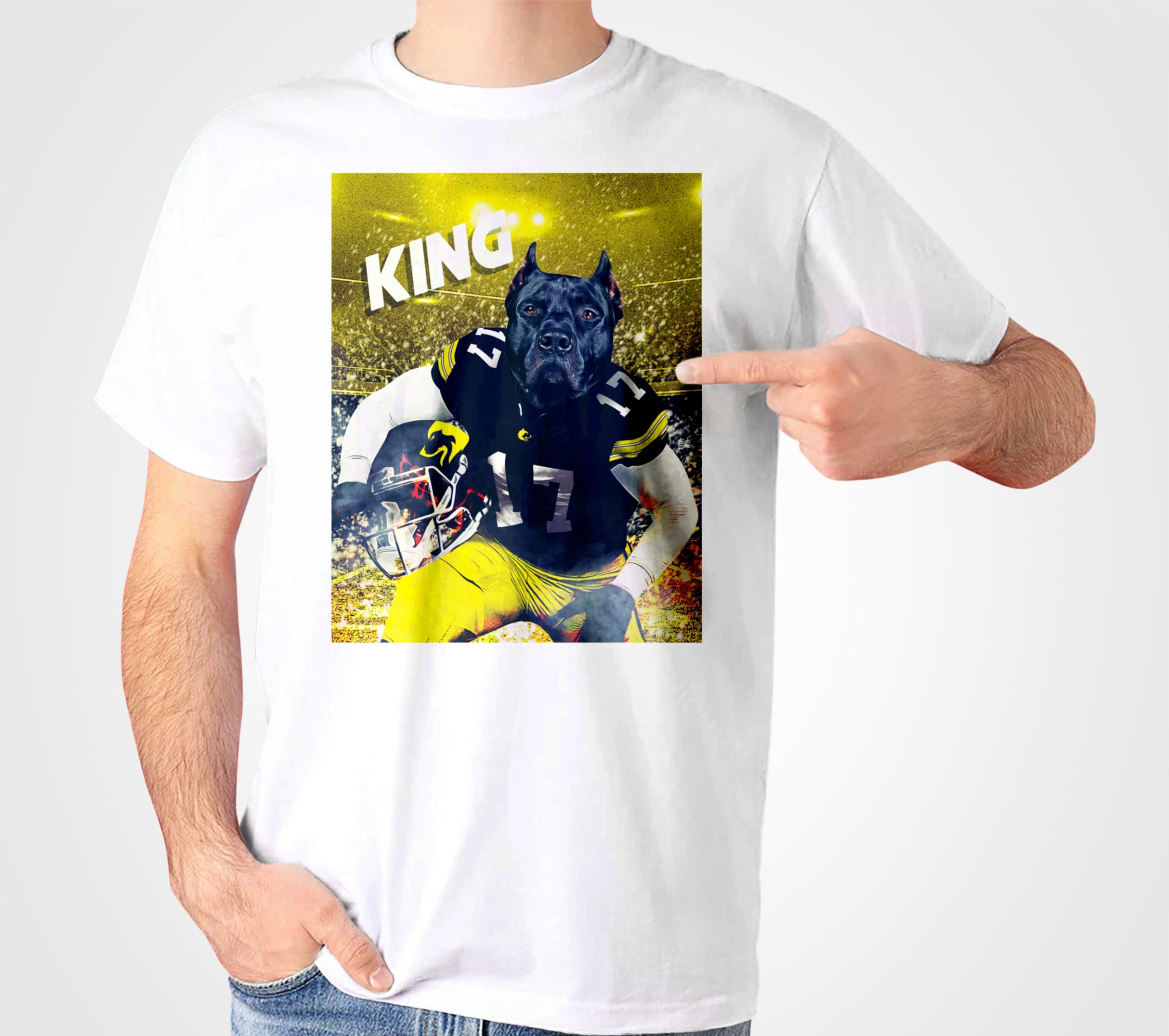 &#39;Iowa Doggos&#39; Personalized Pet T-Shirt