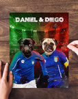 Puzzle personalizado de 2 mascotas 'Italy Doggos'