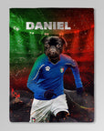 Manta personalizada para mascotas 'Italia Doggos Soccer'