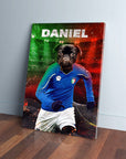 Lienzo personalizado para mascotas 'Italia Doggos Soccer'
