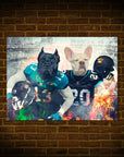 Póster Personalizado para 2 mascotas 'Jacksonville Doggos'