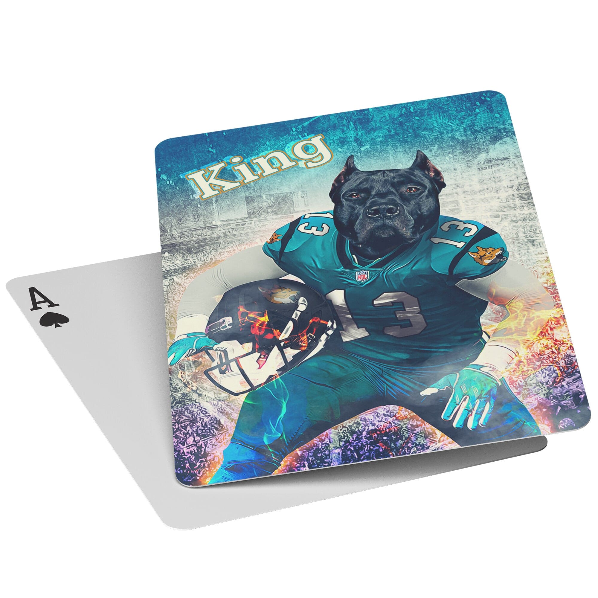 &#39;Jacksonville Doggos&#39; Personalized Pet Playing Cards