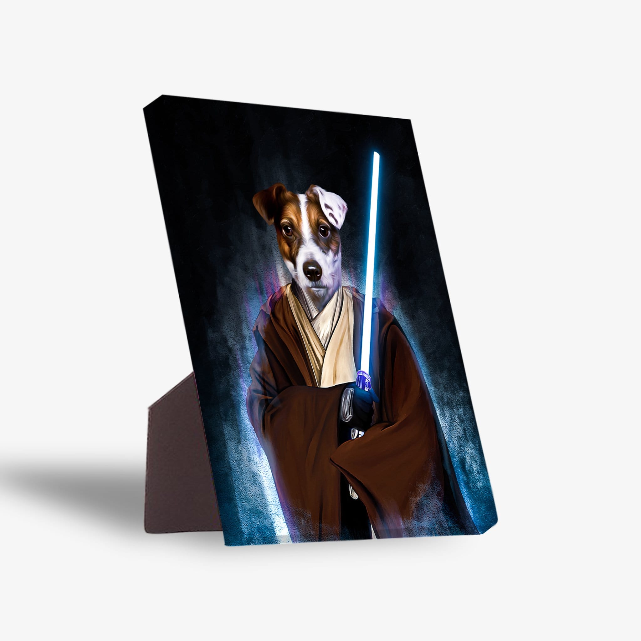 'Doggo-Jedi' Personalized Pet Standing Canvas