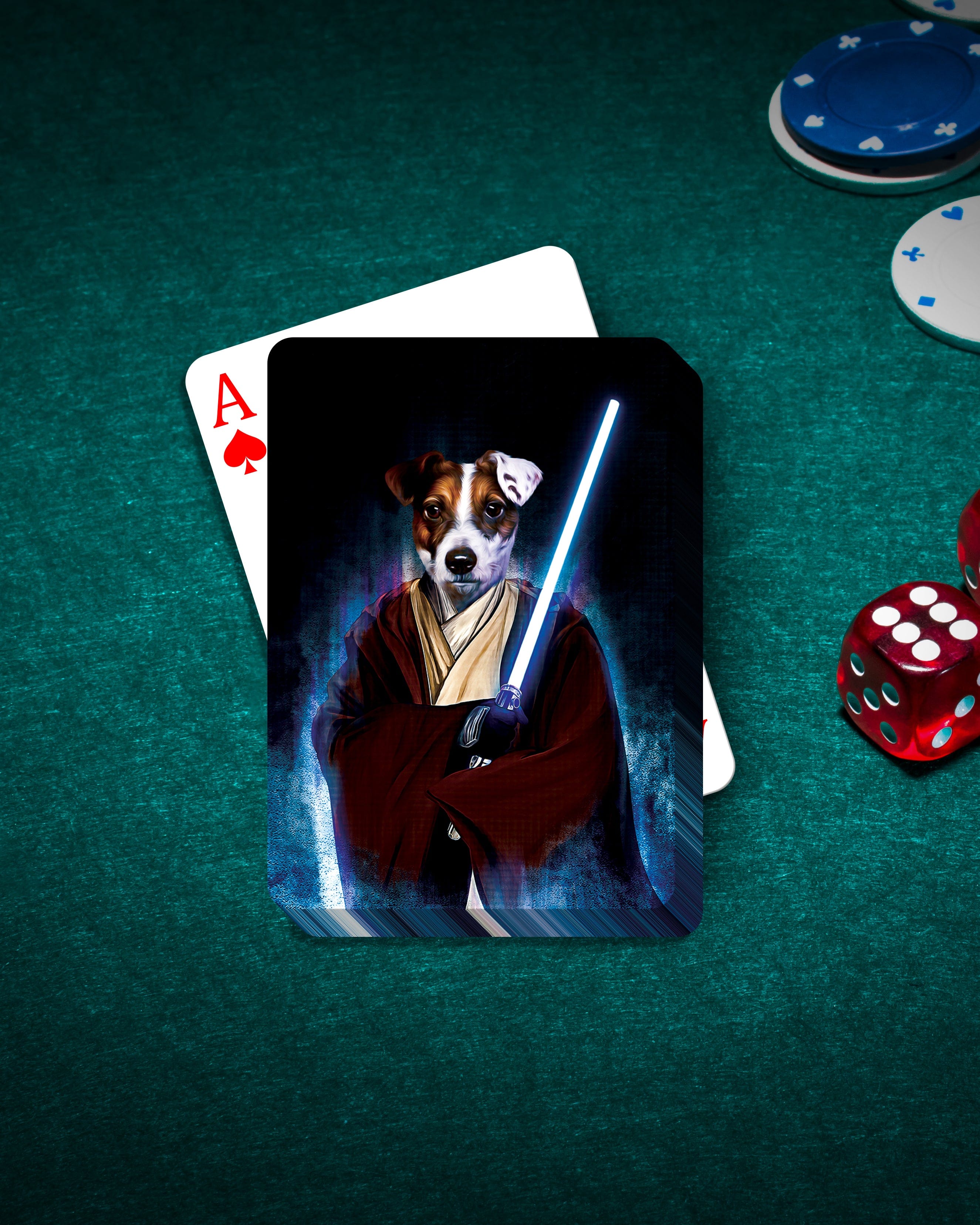 &#39;Doggo-Jedi&#39; Personalized Pet Playing Cards