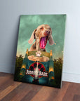 'Jurassic Bark' Personalized Pet Canvas