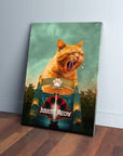 'Jurassic Meow' Personalized Pet Canvas