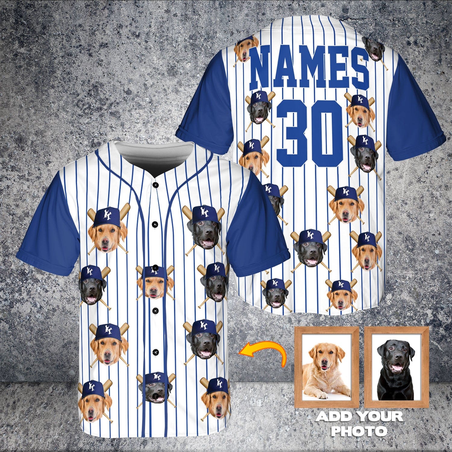 Kansas City Doggo Royals Custom Baseball Jersey