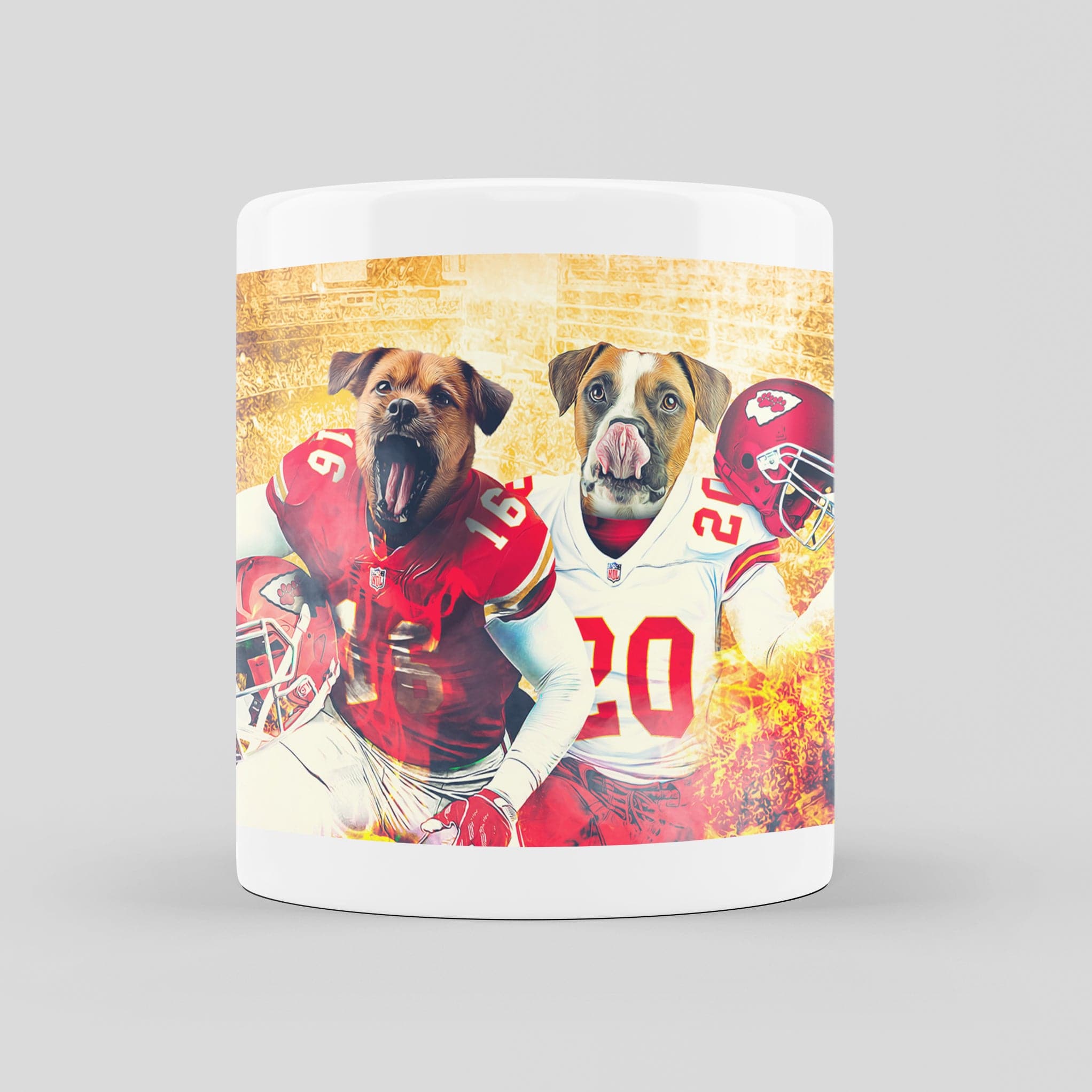 &#39;Kansas City Doggos&#39; Personalized 2 Pet Mug