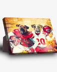 'Kansas City Doggos' Personalized 2 Pet Standing Canvas