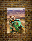 Póster Mascota personalizada 'Kawadawgi Rider'