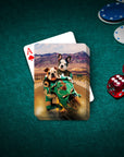 'Kawadawgi Riders' Personalized 2 Pet Playing Cards