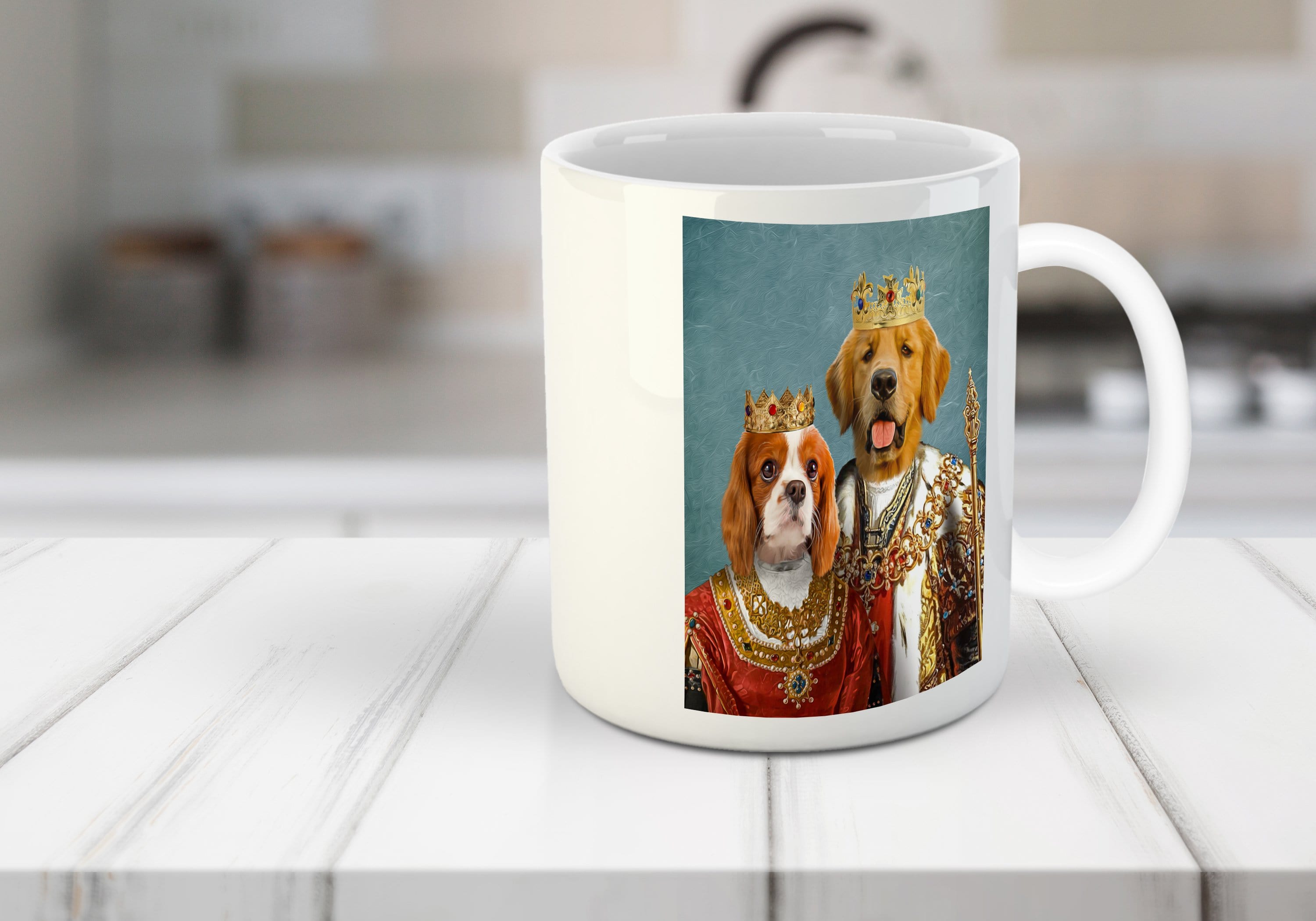 King and Queen Personalized 2 Pet Mug
