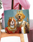 'King and Queen' Personalized 2 Pet Tote Bag