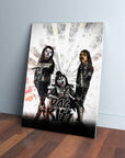 'Kiss Doggos' Personalized 3 Pet Canvas